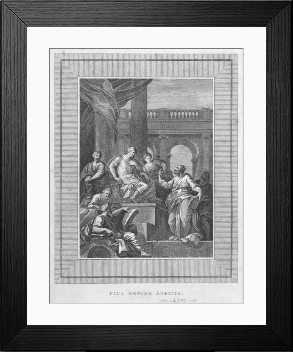 Framed Print : Paul before Marcus Julius Agrippa II Framed Print : Paul before Marcus Julius Agrippa II
