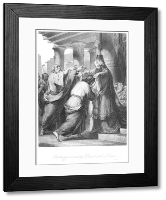 Framed Print : Belshazzar investing Daniel with a Chain of gold Framed Print : Belshazzar investing Daniel with a Chain of gold