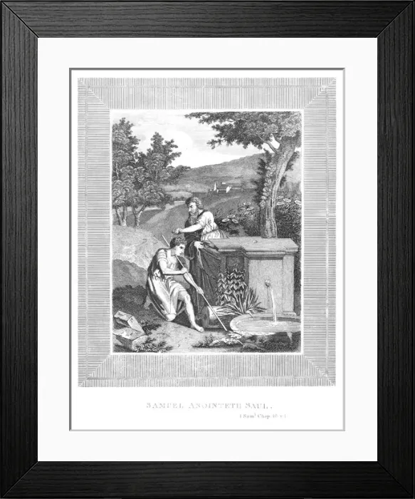 Framed Print : Samuel anoints Saul Framed Print : Samuel anoints Saul