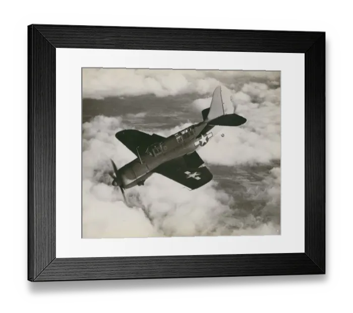 Framed Print : Curtiss Model 84 SB2C-1 Helldiver