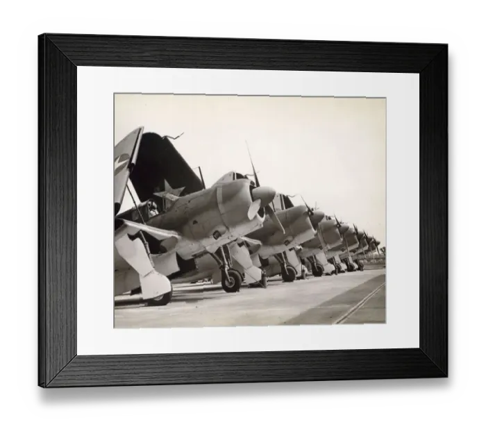 Framed Print : Curtiss Model 84 SB2C-1 Helldivers Framed Print : Curtiss Model 84 SB2C-1 Helldivers