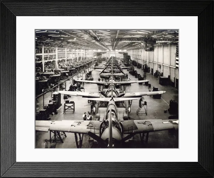 Framed Print : Curtiss Model 84 Helldiver production Framed Print : Curtiss Model 84 Helldiver production