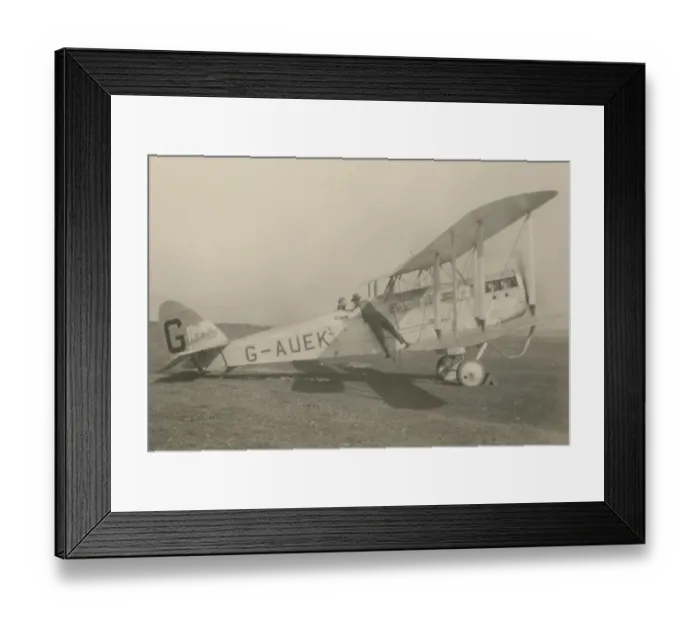 Framed Print : de Havilland DH50A, G-AUEK, Bellbird, of QANTAS