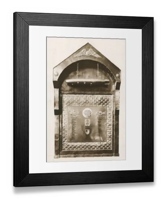 Framed Print : The Royal Aeronautical Society memorial to the R38 Framed Print : The Royal Aeronautical Society memorial to the R38