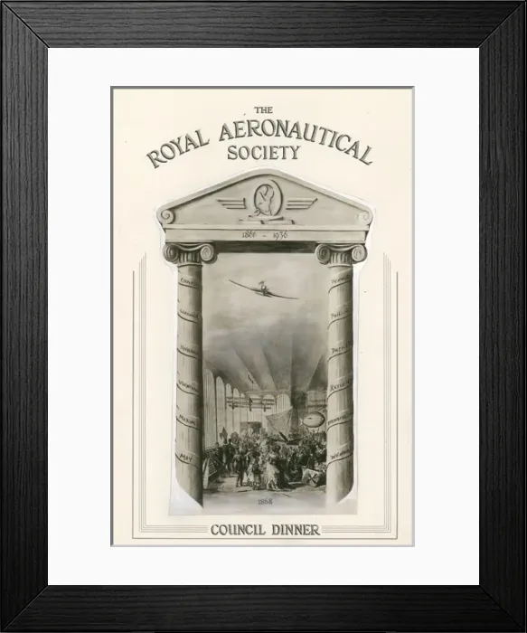 Framed Print : Artwork for a Council dinner - RAeS Framed Print : Artwork for a Council dinner - RAeS