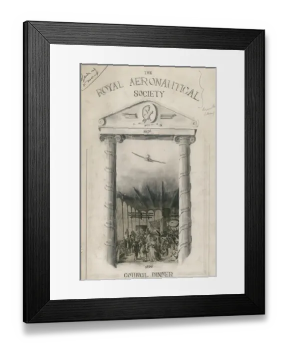 Framed Print : Artwork for a Council dinner - RAeS Framed Print : Artwork for a Council dinner - RAeS