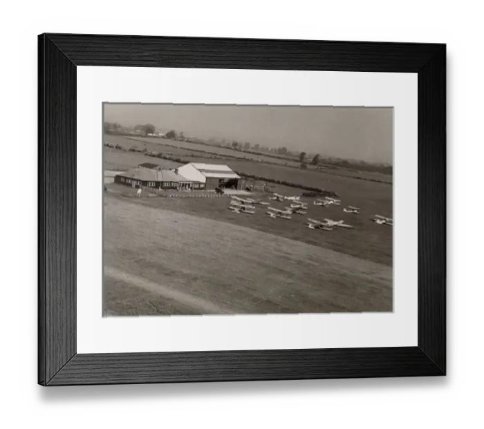Framed Print : Nottingham Flying Club, Tollerton Aerodrome Framed Print : Nottingham Flying Club, Tollerton Aerodrome