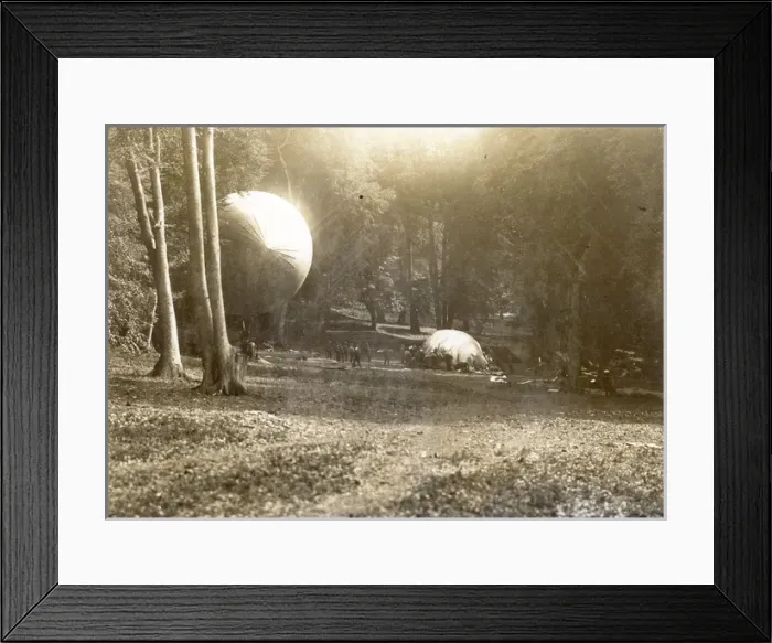 Framed Print : Godmersham Airship Moorings