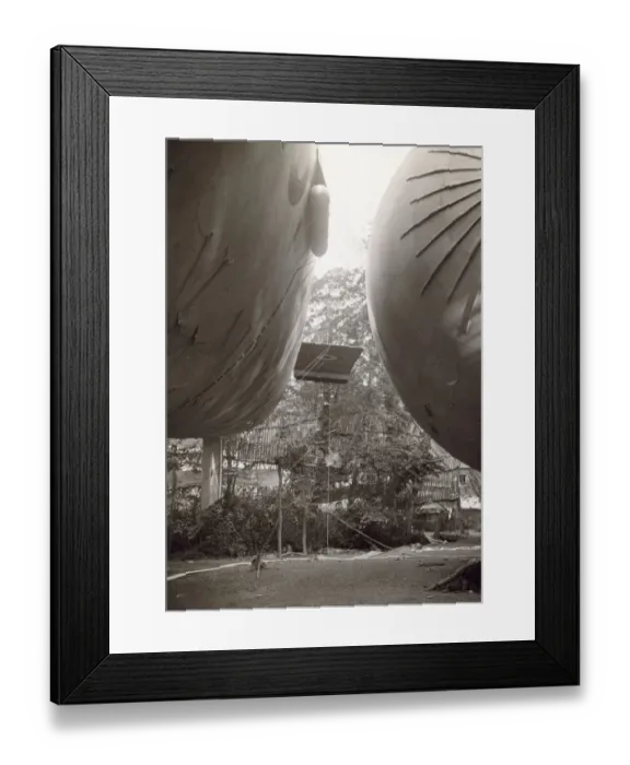 Framed Print : Laira Airship Moorings (sub-station to Mullion) Framed Print : Laira Airship Moorings (sub-station to Mullion)