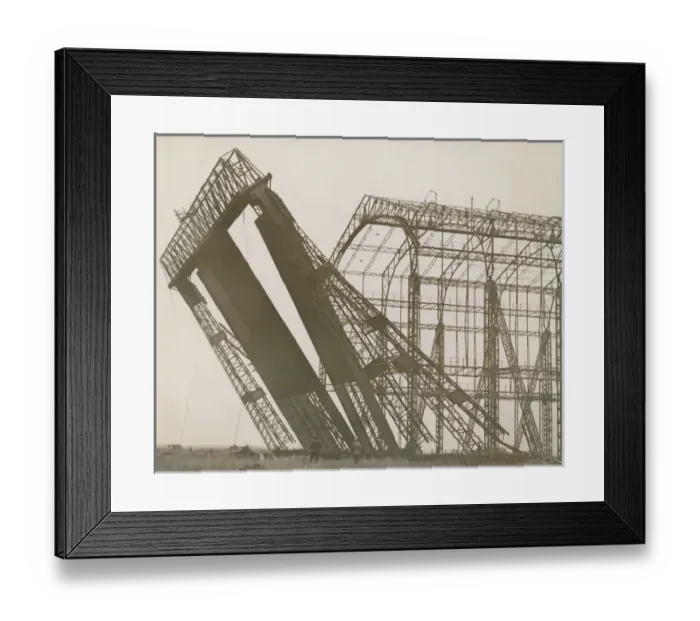 Framed Print : Felling the old airship shed - Kingsnorth Airship Station Framed Print : Felling the old airship shed - Kingsnorth Airship Station