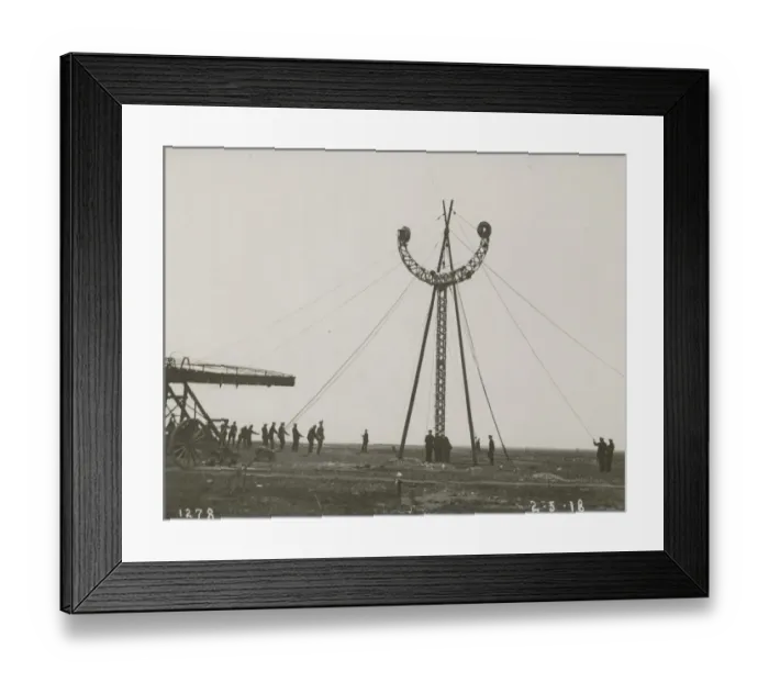 Framed Print : Mooring experiment at the Naval Airship Station, Walney Framed Print : Mooring experiment at the Naval Airship Station, Walney