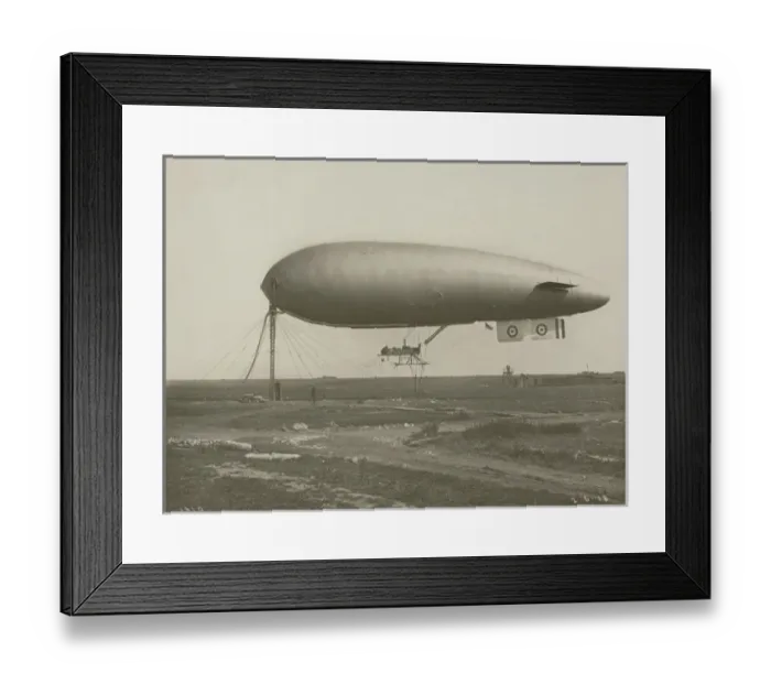 Framed Print : An SS-class airship in a mooring experiment Framed Print : An SS-class airship in a mooring experiment