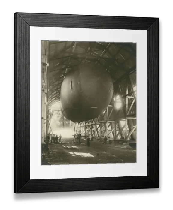 Framed Print : A Cadet standing by a Royal Naval Air Service SS-2 Framed Print : A Cadet standing by a Royal Naval Air Service SS-2