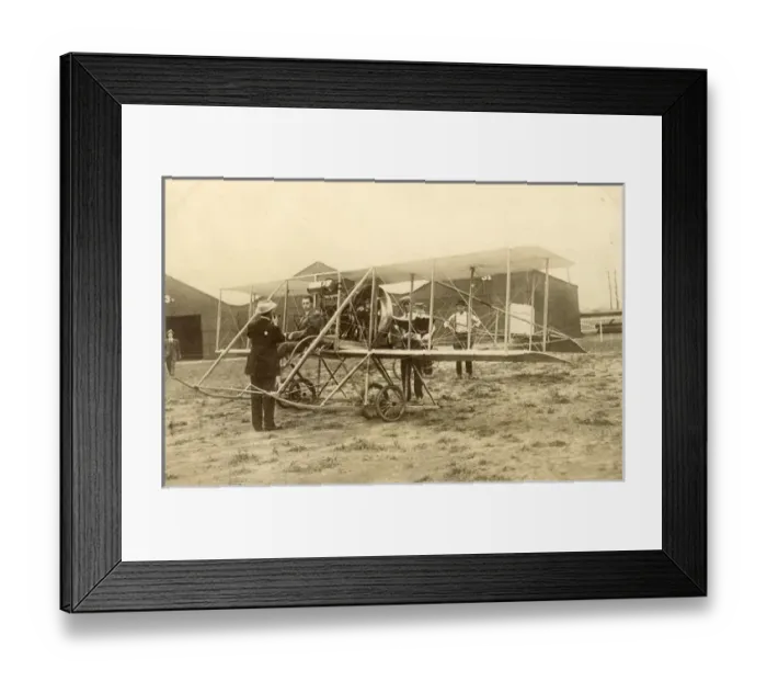Framed Print : John Alexander Douglas McCurdy (1886-1961) at the controls Framed Print : John Alexander Douglas McCurdy (1886-1961) at the controls
