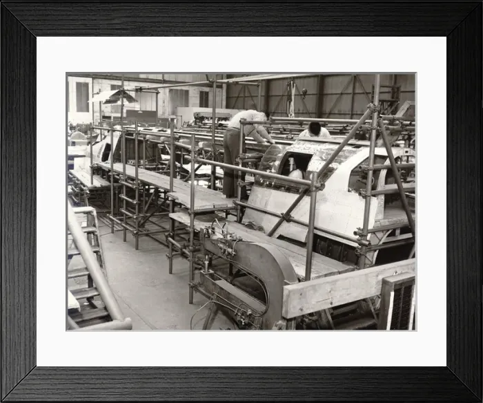 Framed Print : Saunders-Roe SR177 during construction Framed Print : Saunders-Roe SR177 during construction
