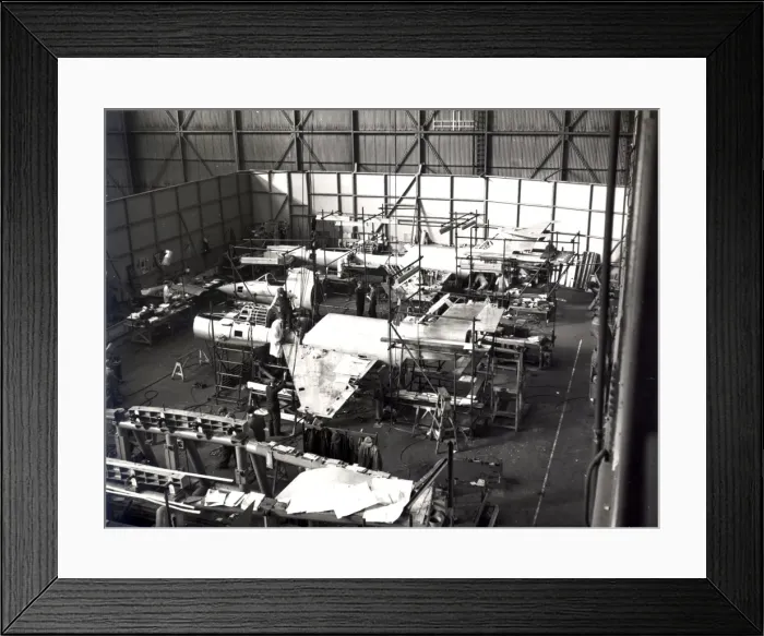Framed Print : The two Saunders-Roe SR53s during construction Framed Print : The two Saunders-Roe SR53s during construction