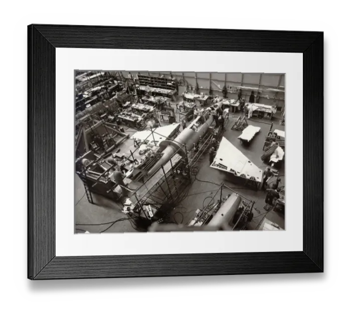 Framed Print : Saunders-Roe SR53 during construction Framed Print : Saunders-Roe SR53 during construction