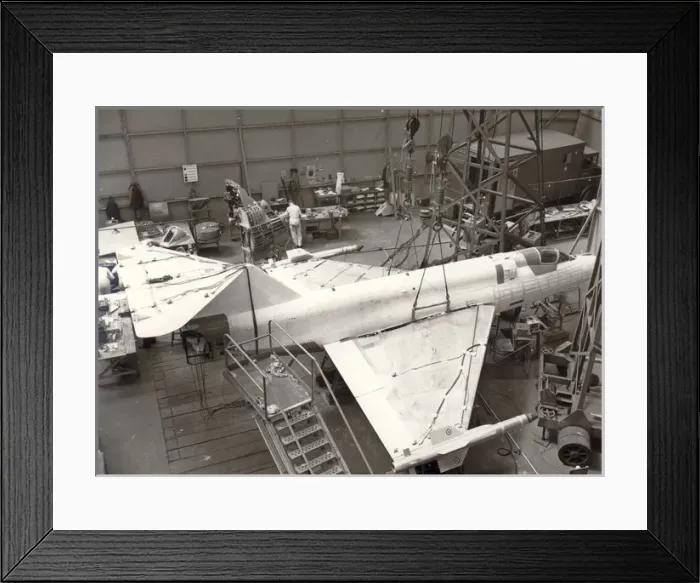 Framed Print : Saunders-Roe SR53 during construction Framed Print : Saunders-Roe SR53 during construction