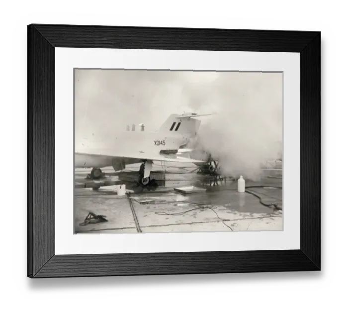 Framed Print : Saunders-Roe SR53, XD145, during a ground test Framed Print : Saunders-Roe SR53, XD145, during a ground test