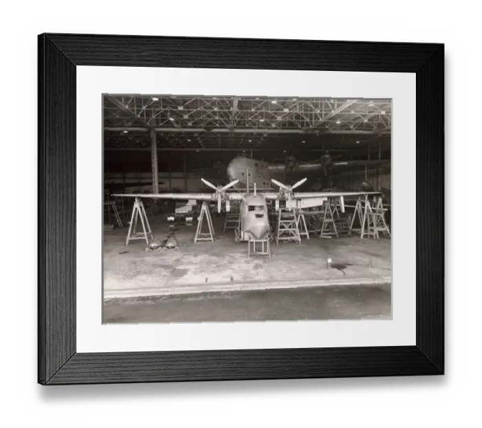 Framed Print : Short SA6 Sealand in the hangar Framed Print : Short SA6 Sealand in the hangar