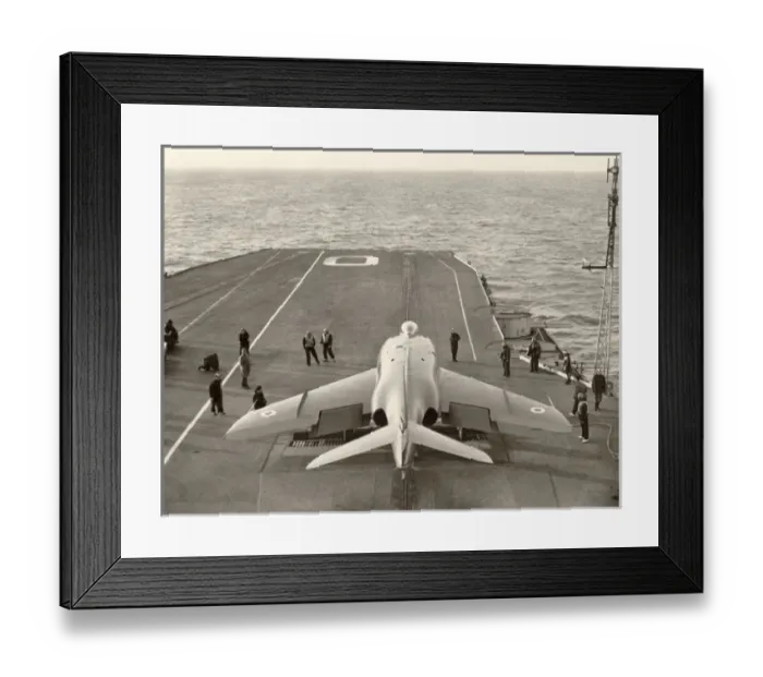 Framed Print : Supermarine 544 N113 during trials aboard HMS Ark Royal Framed Print : Supermarine 544 N113 during trials aboard HMS Ark Royal