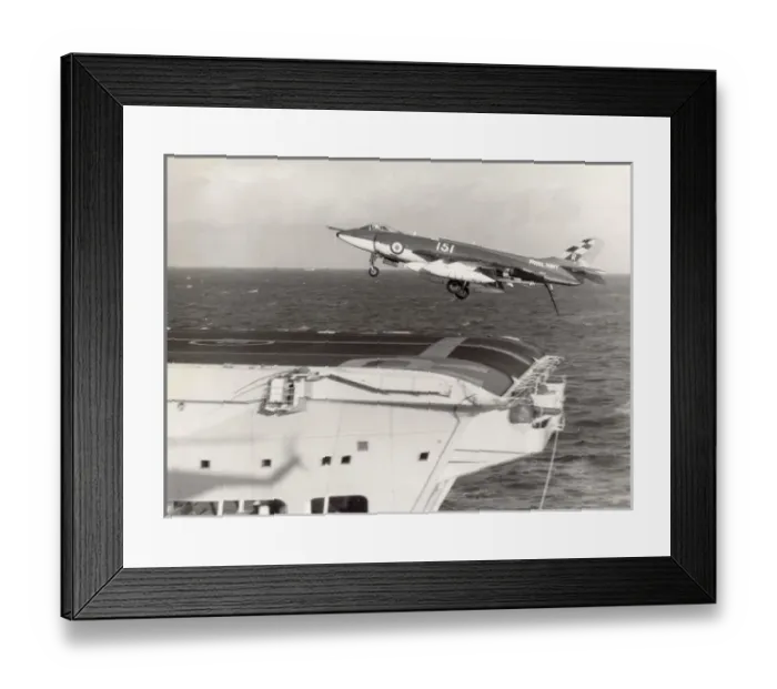 Framed Print : An 803 Squadron Supermarine Scimitar during sea trials Framed Print : An 803 Squadron Supermarine Scimitar during sea trials