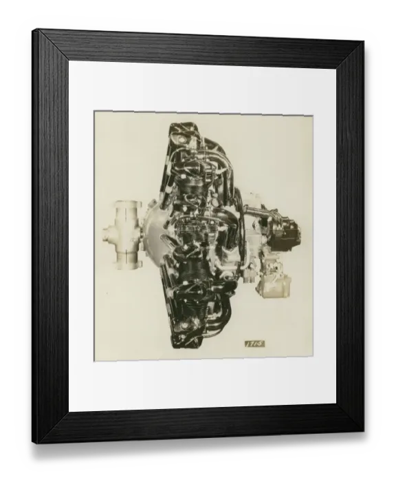 Framed Print : Pratt & Whitney R-1340 Wasp radial, side view Framed Print : Pratt & Whitney R-1340 Wasp radial, side view