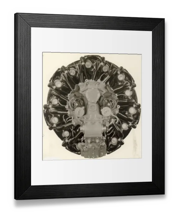 Framed Print : Pratt & Whitney R-1830 Twin Wasp radial, rear view Framed Print : Pratt & Whitney R-1830 Twin Wasp radial, rear view