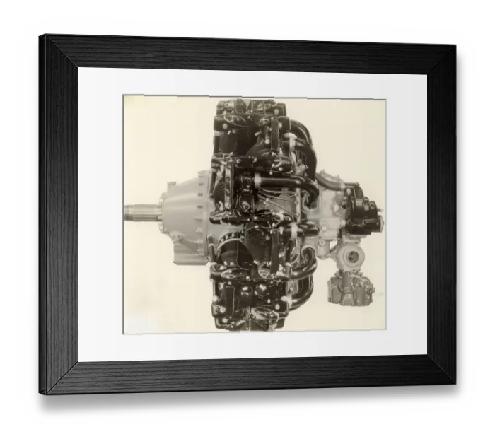 Framed Print : Pratt & Whitney R-1830 Twin Wasp radial, side view Framed Print : Pratt & Whitney R-1830 Twin Wasp radial, side view