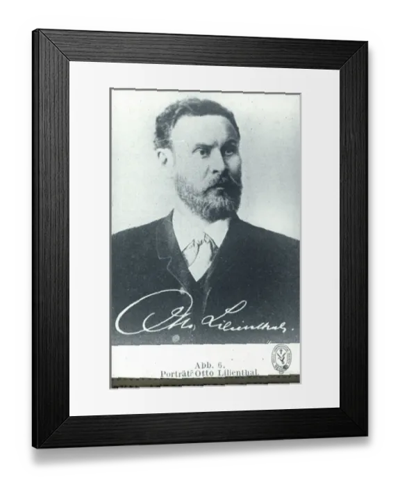 Framed Print : Otto Lilienthal, 1848-1896 Framed Print : Otto Lilienthal, 1848-1896