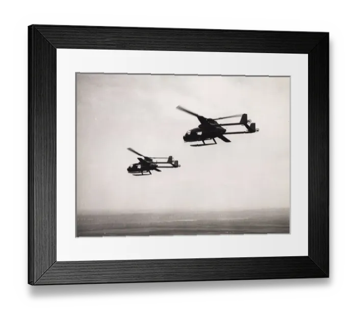 Framed Print : The two McDonnell XV-1s, 53-4016 and 53-4017, in flight Framed Print : The two McDonnell XV-1s, 53-4016 and 53-4017, in flight