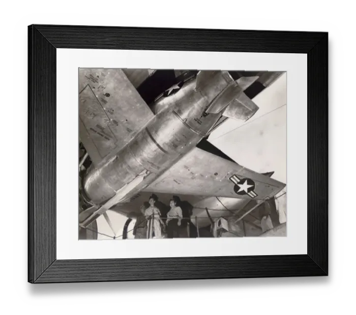 Framed Print : McDonnell XF-85 Goblin underneath its mothership Framed Print : McDonnell XF-85 Goblin underneath its mothership