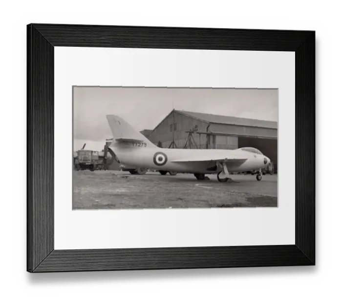 Framed Print : Hawker P1081, VX279, was the P1052 modified to include Framed Print : Hawker P1081, VX279, was the P1052 modified to include