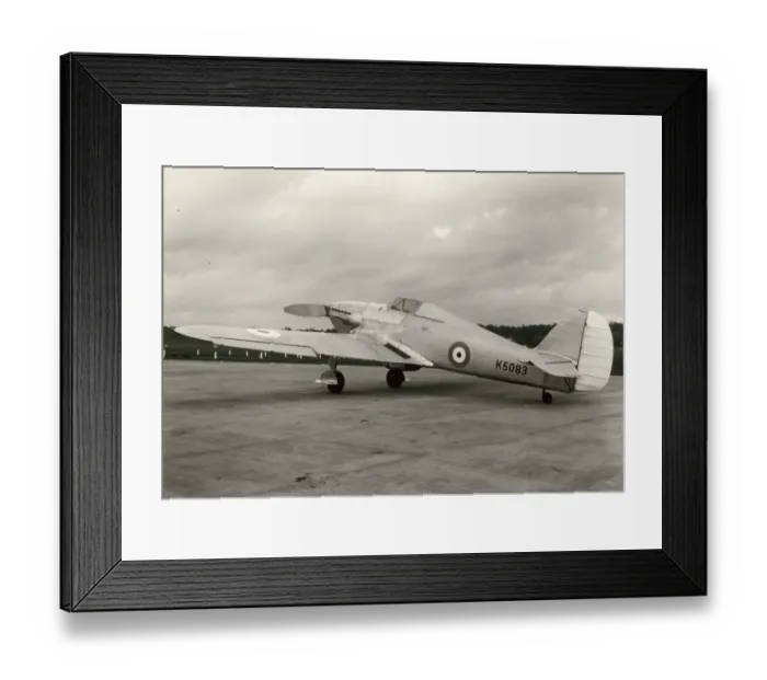 Framed Print : Hawker Hurricane prototype, K5083, at Brooklands Framed Print : Hawker Hurricane prototype, K5083, at Brooklands