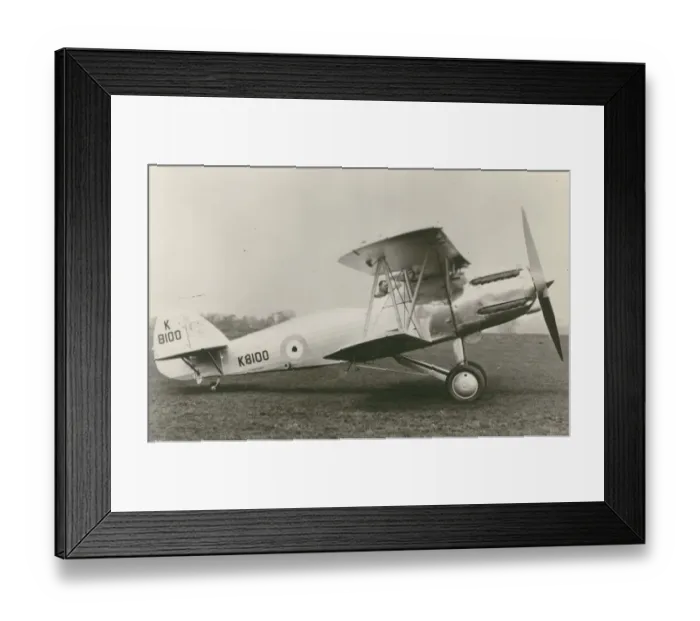 Framed Print : Westland-built Hawker Hector, K8100 Framed Print : Westland-built Hawker Hector, K8100
