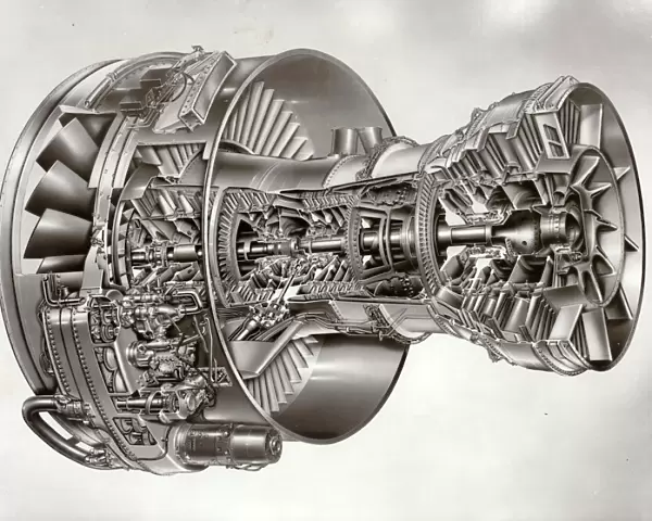 Cross-sectional drawing of the Rolls-Royce RB211