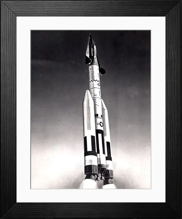 Framed Print : An artists impression of Dyna Soar during launch Framed Print : An artists impression of Dyna Soar during launch