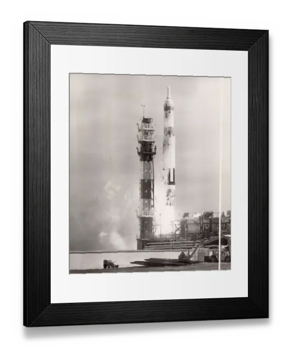 Framed Print : Martin SM-68 Titan ICBM shortly after launch Framed Print : Martin SM-68 Titan ICBM shortly after launch