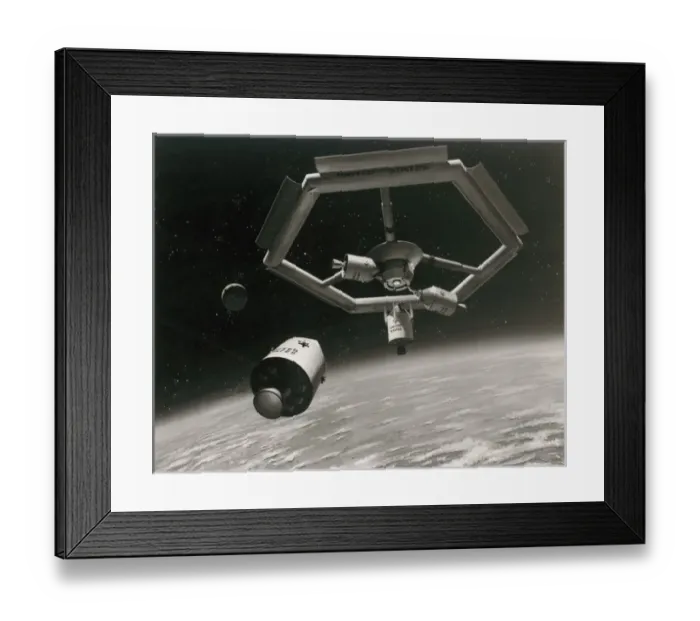 Framed Print : Space station concept c 1963 Framed Print : Space station concept c 1963