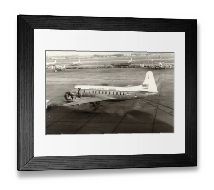 Framed Print : Vickers Viscount 802, G-AOJD, Sebastion Cabot, of BEA Framed Print : Vickers Viscount 802, G-AOJD, Sebastion Cabot, of BEA