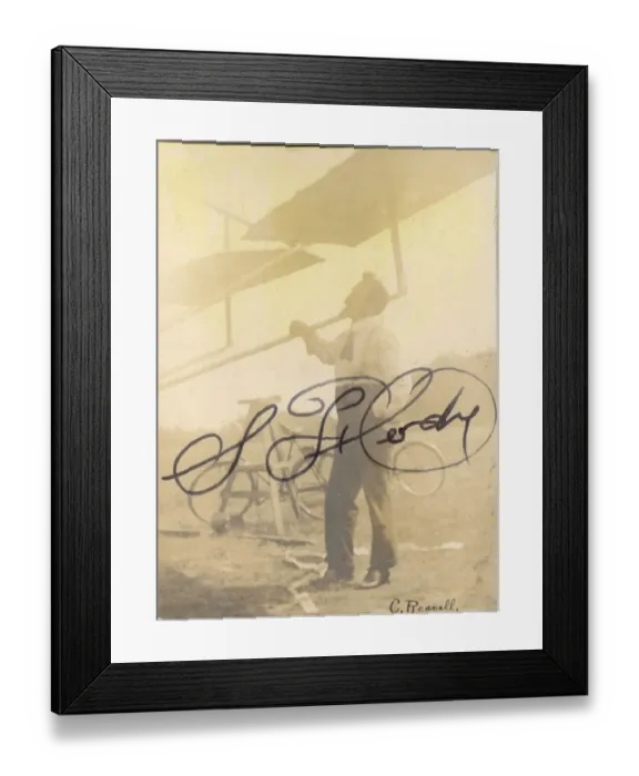 Framed Print : Signed photograph of Samuel Franklin Cody, 1862-1913 Framed Print : Signed photograph of Samuel Franklin Cody, 1862-1913