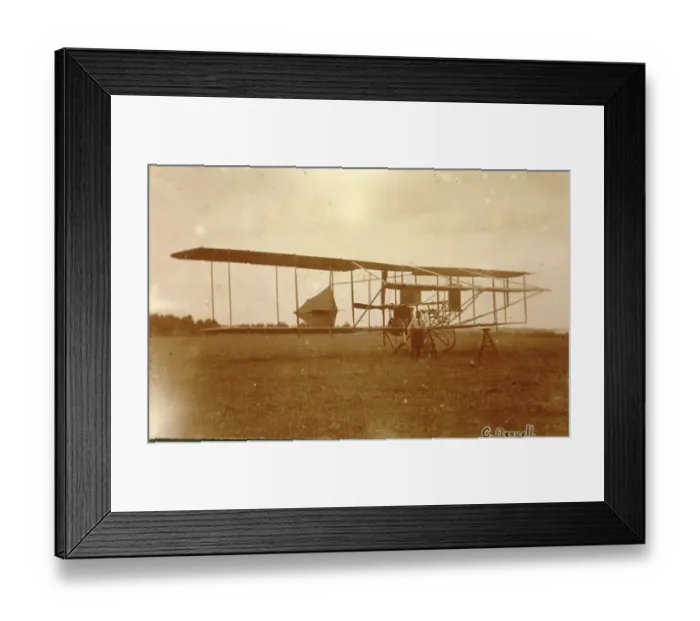 Framed Print : Cody with his Cody Waterplane