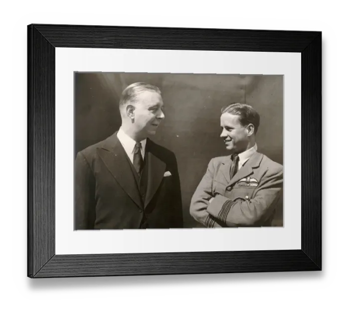 Framed Print : Roy Chadwick, left, and Wg Cdr Guy Gibson Framed Print : Roy Chadwick, left, and Wg Cdr Guy Gibson