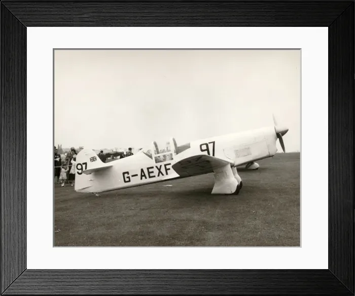 Framed Print : Percival E2 Mew Gull, G-AEXF at the Wisley Garden Party Framed Print : Percival E2 Mew Gull, G-AEXF at the Wisley Garden Party