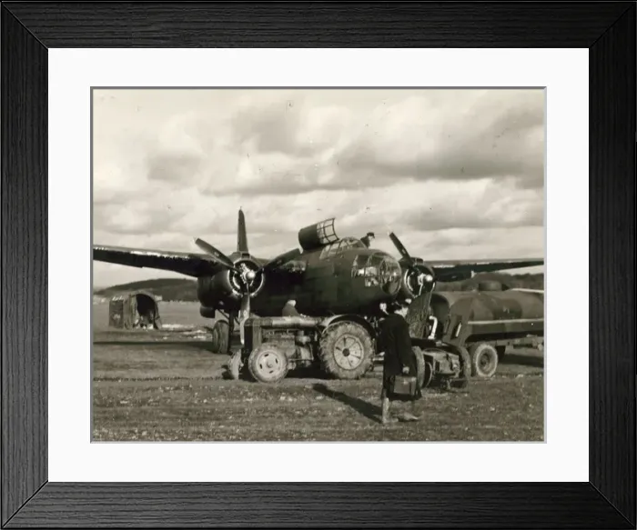 Framed Print : Douglas Boston II during refuelling Framed Print : Douglas Boston II during refuelling