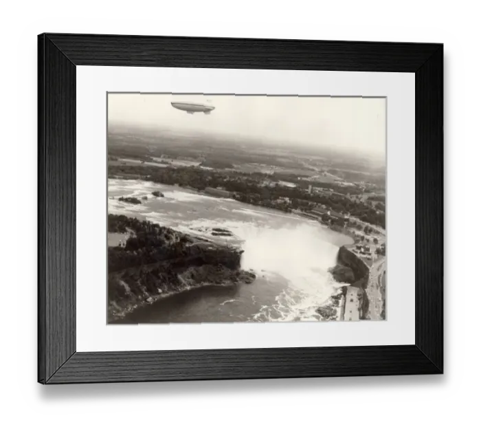 Framed Print : Airship Industries Skyship 500-03, over the Niagara Falls Framed Print : Airship Industries Skyship 500-03, over the Niagara Falls
