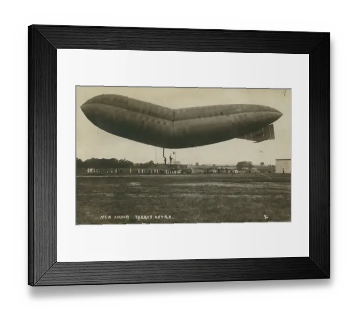 Framed Print : Naval Airship No3, Astra Torres, after a forced landing Framed Print : Naval Airship No3, Astra Torres, after a forced landing