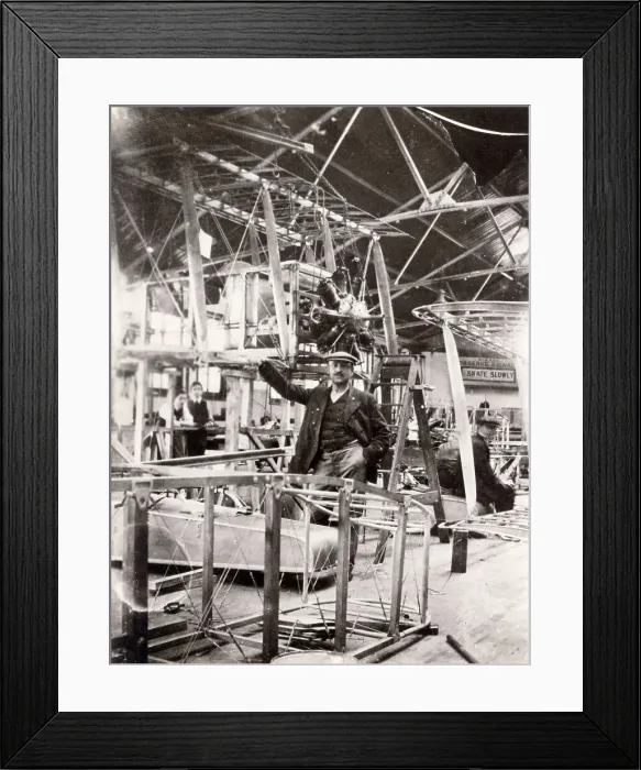Framed Print : Sopwith workshop and Gunbus seaplane Framed Print : Sopwith workshop and Gunbus seaplane