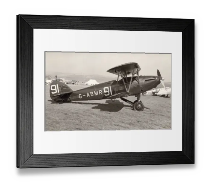 Framed Print : Hawker Hart II, G-ABMR, in post-war racing colours Framed Print : Hawker Hart II, G-ABMR, in post-war racing colours