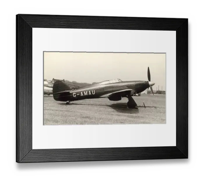 Framed Print : Hawker Hurricane IIC, PZ865 / G-AMAU Framed Print : Hawker Hurricane IIC, PZ865 / G-AMAU